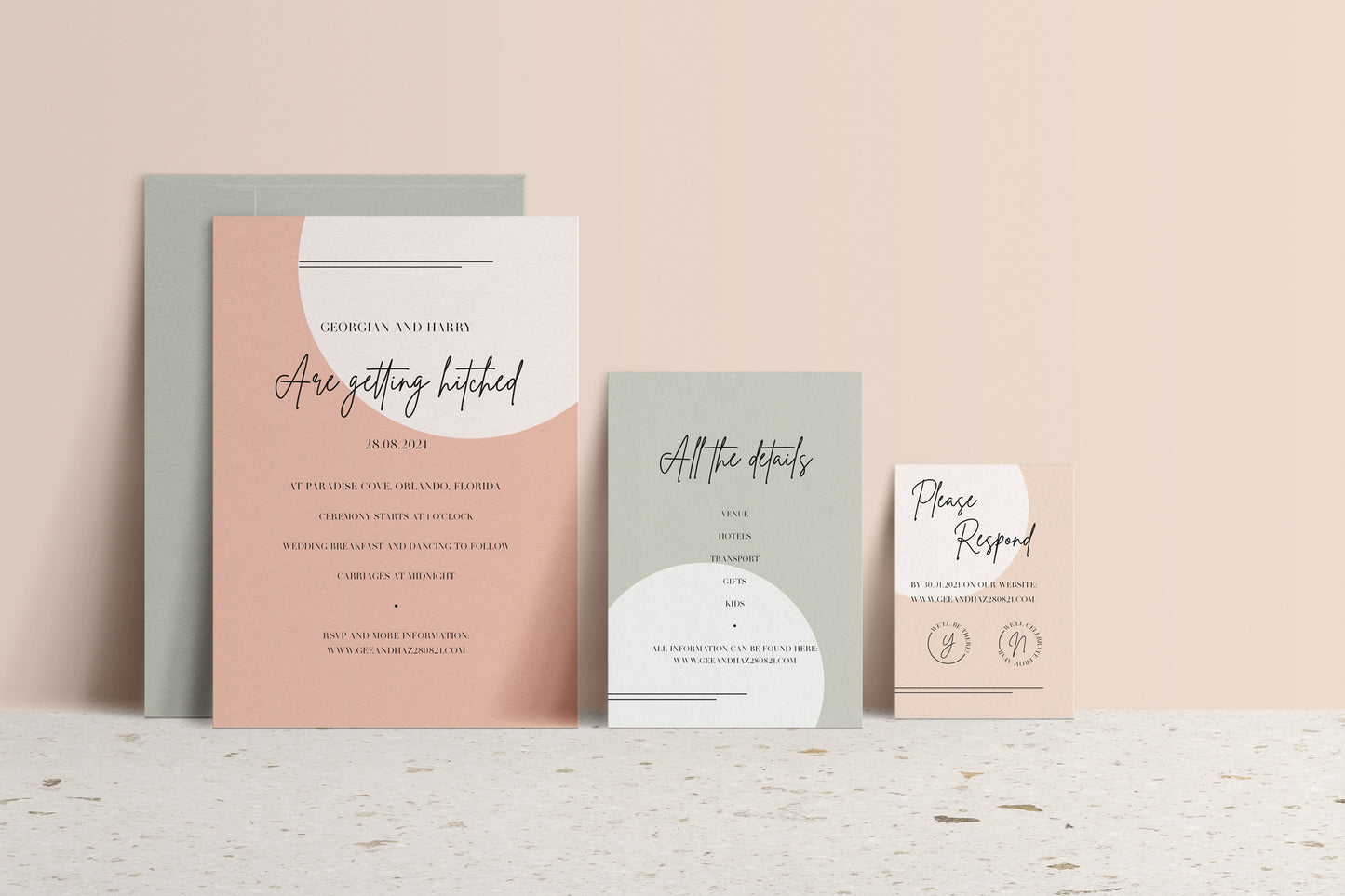 Marry me - Semi-Custom Wedding Stationery